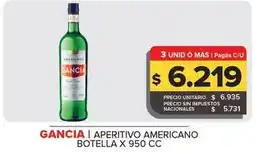Carrefour Maxi Gancia - aperitivo americano oferta