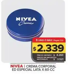 Carrefour Maxi Nivea - crema corporal ed especial lata oferta