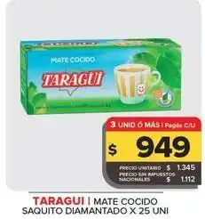 Carrefour Maxi Taraguí - mate cocido saquito diamantado oferta