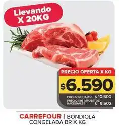 Carrefour Maxi Carrefour - bondiola congelada oferta