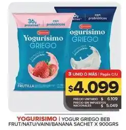 Carrefour Maxi Yofurisimo - yogur griego beb frut oferta