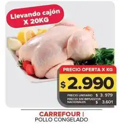 Carrefour Maxi Carrefour - pollo congelado oferta
