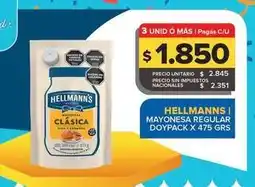 Carrefour Maxi Hellmann's - mayonesa regular doypack oferta