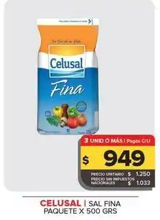 Carrefour Maxi Celusal - sal fina pqauete oferta
