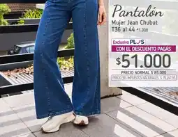 La Anonima Chubut - mujer jean t36 al 44 oferta