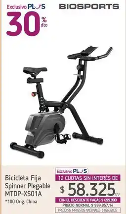 La Anonima Bicicleta fija spinner plegable mtdp-xs01a oferta