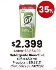 Coto Cif - detergente bioactive oferta
