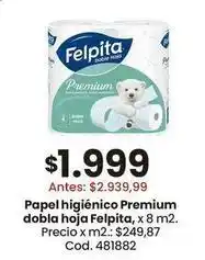 Coto Felpita - papel higi0enico premium oferta