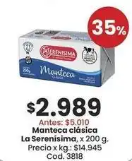 Coto La serenísima - manteca clásica oferta