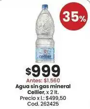 Coto Cellier - agua sin gas mineral, x 2 lt oferta