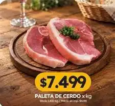 Cordiez Paleta de cerdo x kg oferta