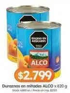 Cordiez Alco - duraznos en mitades oferta