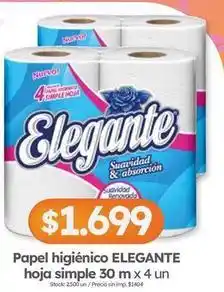 Cordiez Elegante - papel higiénico hoja simple oferta