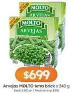 Cordiez Molto - arvejas tetra brick oferta