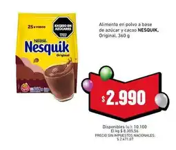 Cooperativa Obrera Nesquik - alimento en polvo a base de azúcar y cacao oferta
