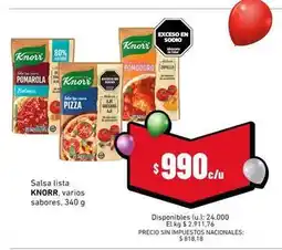 Cooperativa Obrera Knorr - salsa lista oferta