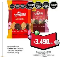 Cooperativa Obrera Terrabusi - galletitas dulces oferta