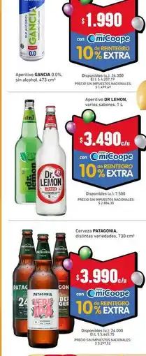 Cooperativa Obrera Gancia - aperitivo oferta