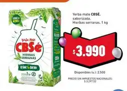 Cooperativa Obrera Serranas - yerba mate oferta