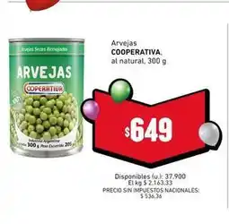 Cooperativa Obrera Coperativa - arvejas oferta