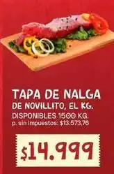 Supermercados Vea Tapa de nalga de novillito oferta