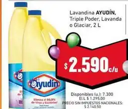 Cooperativa Obrera Glaciar - lavandina triple poder, lavanda o oferta