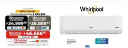 Cooperativa Obrera Whirlpool - aire split frío calor oferta