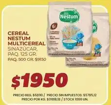 Supermercados Vea Nestum - cereal multicereal sin azúcar oferta