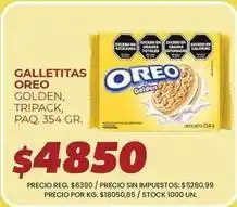 Supermercados Vea Oreo - galletitas golden, tripack oferta