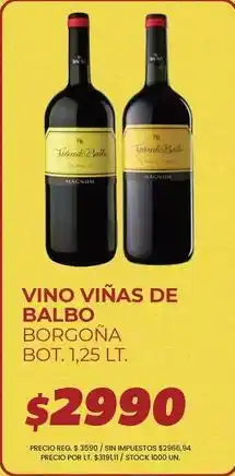 Supermercados Vea Magnum - vino vi ilde{n}as de balbo borgo ilde{n}a oferta