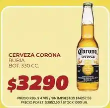 Supermercados Vea Corona - cerveza rubia bot oferta