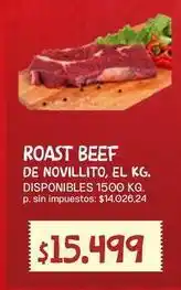 Supermercados Vea Roast beef de novillito oferta