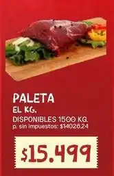 Supermercados Vea Paleta el kg oferta