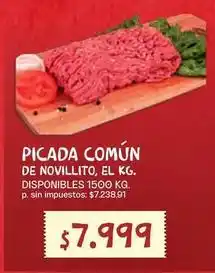 Supermercados Vea Picada común de novillito oferta