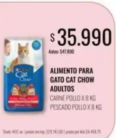 Supermercados Tadicor Cat chow - alimento para gato adultos oferta