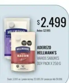Supermercados Tadicor Hellmann's - aderezo oferta