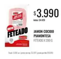 Supermercados Tadicor Piamontesa - jamon cocido piamontesa feteado oferta