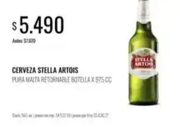 Supermercados Tadicor Stella artois - cerveza pura malta retornable oferta