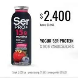 Supermercados Tadicor Ser - yogur ser protein oferta