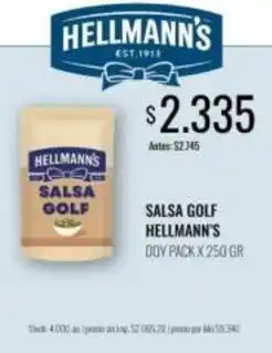 Supermercados Tadicor Hellmann's - salsa golf oferta