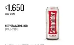 Supermercados Tadicor Schneider - cerveza lata oferta