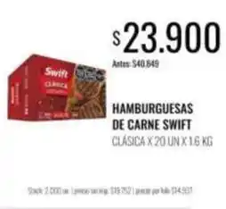 Supermercados Tadicor Swift - hamburguesas de carne clasica oferta