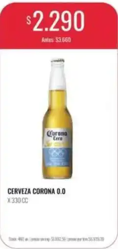 Supermercados Tadicor Corona - cerveza corona 0.0 oferta