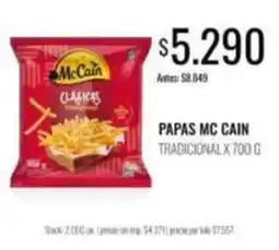Supermercados Tadicor Papas clasicas oferta