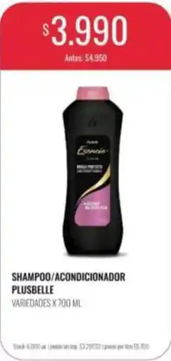 Supermercados Tadicor Plusbelle - shampoo/acondicionador oferta