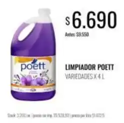 Supermercados Tadicor Poett - limpiador oferta