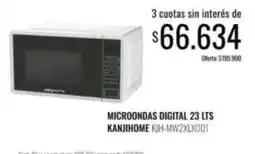 Supermercados Tadicor Microondas digital 23 lts kjh-mw2x2lx001 oferta