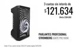 Supermercados Tadicor Stromberg - parlantes profesional ignite pro 100w oferta