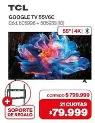 Naldo Lombardi Tcl - google tv 55v6c cód. 505996 + 505953 oferta