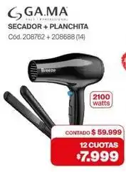 Naldo Lombardi Secador + planchita cód. 208762 + 208688 (14) oferta